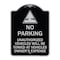 Signmission Unauthorized Vehicles Towed Owner Expense W/ Graphic Heavy-Gauge Alum, 18" L, 24" H, BS-1824-22775 A-DES-BS-1824-22775 - alternate 1